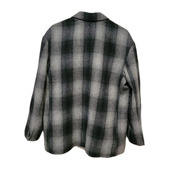 The Oversized Dorset Blazer in Buffalo Check Boiled Wool - Picture 2 of 2